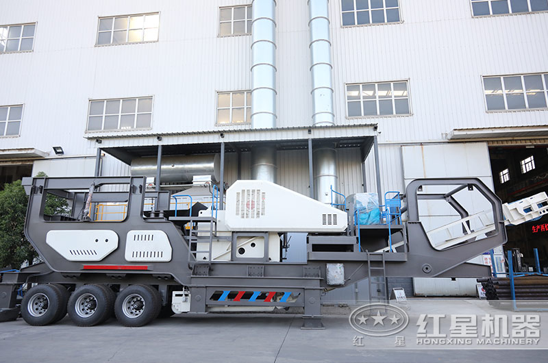 轮胎车身与颚破搭配的移动破碎机