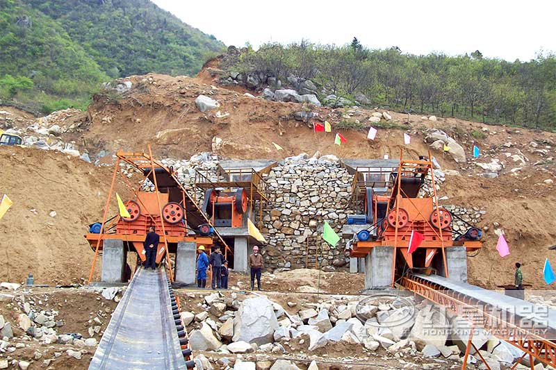 废弃混凝土再生石子线多少钱一套？铺路石子一立方价格多少？