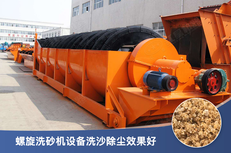 螺旋洗砂机设备每小时产量多少，型号有哪些？