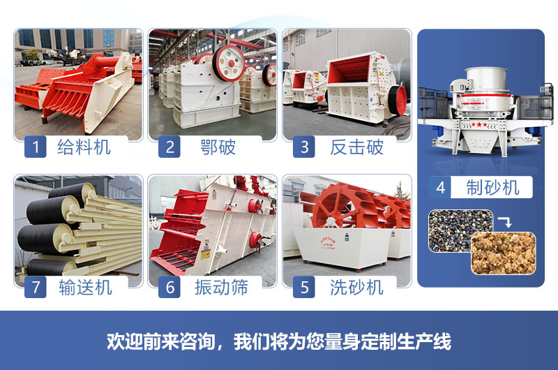 机制砂生产线流程，红星可在线定制搭配生产线