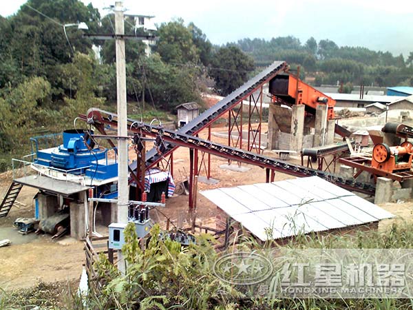 砂石生产线现场